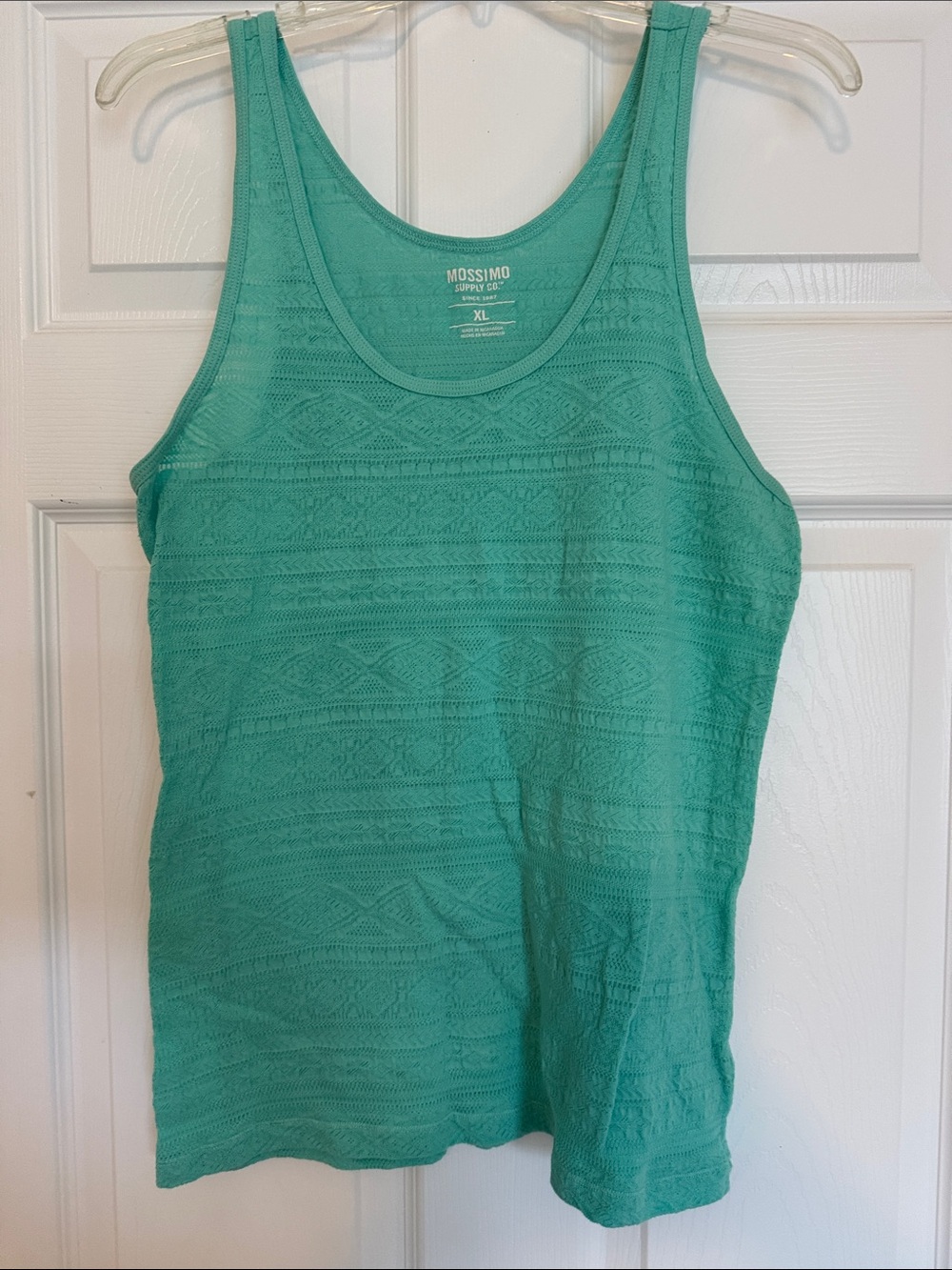 Mossimo Supply Co. Teal Textured Knit Tank Top - Women's Summer Layers Blue